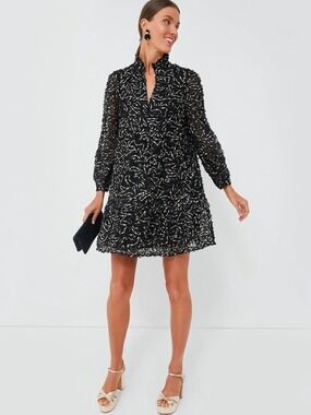 Tuckernuck Organza Palmerston Dress Nightly Black Size XXL